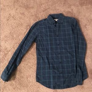 Men’s button lightweight flannel long sleeve shirt